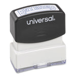 Message Stamp, Entered, Pre-Inked One-Color, Blue