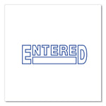 Message Stamp, Entered, Pre-Inked One-Color, Blue