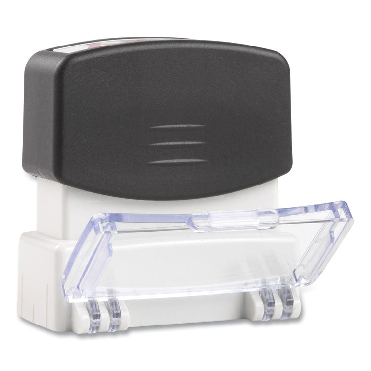 Message Stamp, Entered, Pre-Inked One-Color, Blue