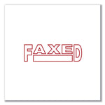 Message Stamp, Faxed, Pre-Inked One-Color, Red