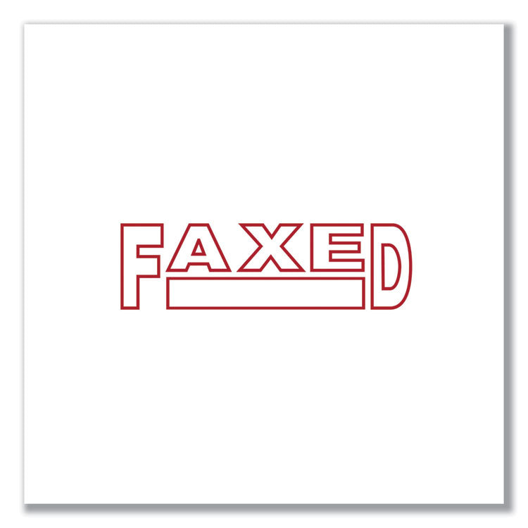 Message Stamp, Faxed, Pre-Inked One-Color, Red