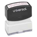Message Stamp, Paid, Pre-Inked One-Color, Red