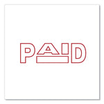 Message Stamp, Paid, Pre-Inked One-Color, Red