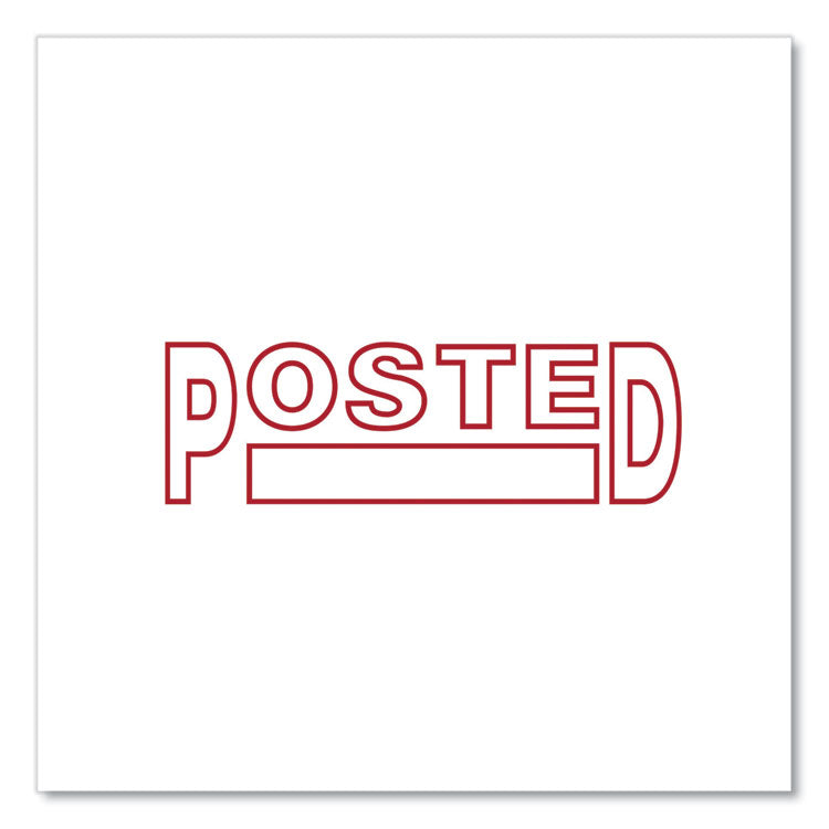 Message Stamp, Posted, Pre-Inked One-Color, Red