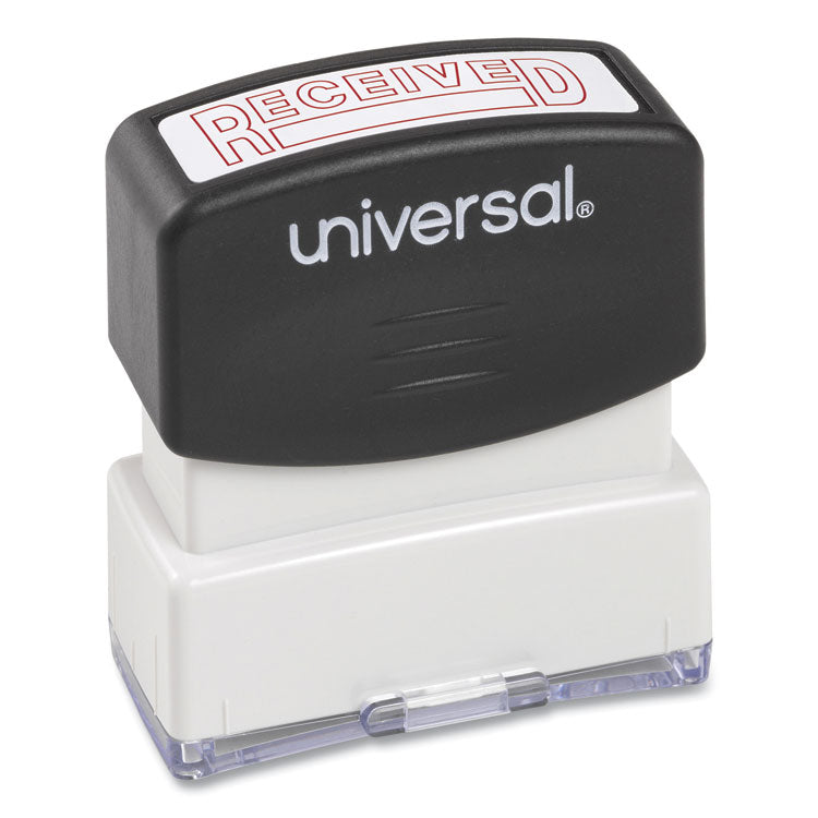Message Stamp, Received, Pre-Inked One-Color, Red