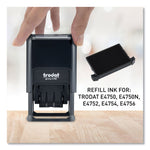E4750 Printy Replacement Pad for Trodat Self-Inking Stamps, 1" x 1.63", Black