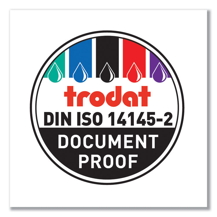 E4750 Printy Replacement Pad for Trodat Self-Inking Stamps, 1" x 1.63", Black