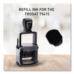 T5415 Professional Replacement Ink Pad for Trodat Custom Self-Inking Stamps, 1.75" Diameter, Black