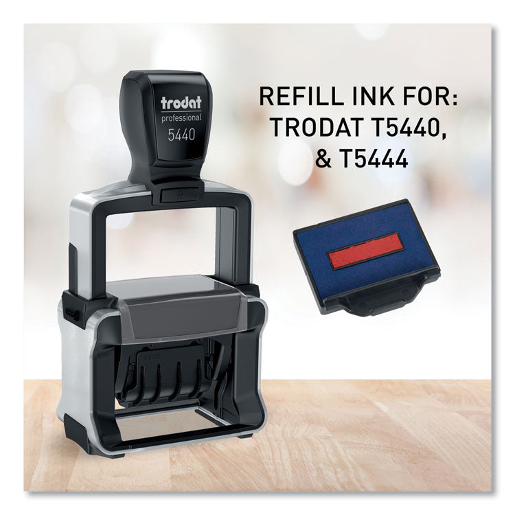 T5440 Professional Replacement Ink Pad for Trodat Custom Self-Inking Stamps, 1.13" x 2", Black
