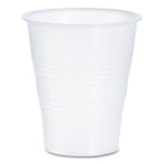 High-Impact Polystyrene Cold Cups, 7 oz, Plastic, Translucent, 100/Pack