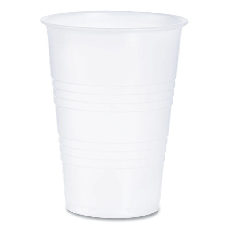 High-Impact Polystyrene Cold Cups, 10 oz, Plastic, Translucent, 100/Sleeve, 25 Sleeves/Carton