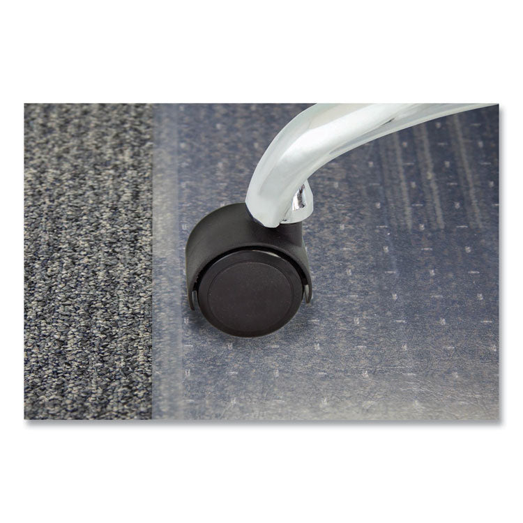 Deluxe Duet Soft-Wheel Casters, 0.44" x 0.88" Grip Ring Type B Stems, 2" Polyurethane Wheels, Matte Black, 5/Set