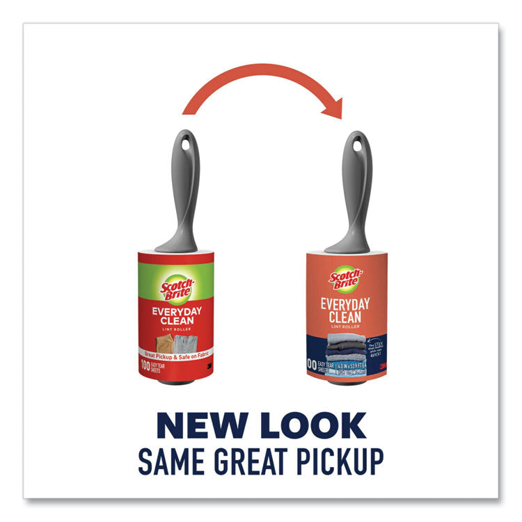 Everyday Clean Lint Roller, 70 Sheets/Roll, 2/Pack