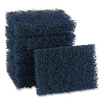 Extra Heavy-Duty Scouring Pad, 3.5 x 5, Dark Blue, 20/Carton