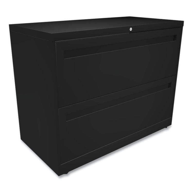 Brigade 700 Series Lateral File, 2 Legal/letter-Size File Drawers, Black, 36" X 18" X 28"