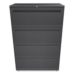 Brigade 700 Series Lateral File, 4 Legal/letter-Size File Drawers, Charcoal, 36" X 18" X 52.5"
