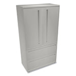 Brigade 700 Series Lateral File, Three-Shelf Enclosed Storage, 2 Legal/letter-Size File Drawers, Gray, 36" X 18" X 64.25"