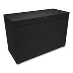 Brigade 700 Series Lateral File, 2 Legal/letter-Size File Drawers, Black, 42" X 18" X 28"