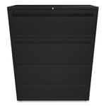 Brigade 700 Series Lateral File, 4 Legal/letter-Size File Drawers, Black, 42" X 18" X 52.5"
