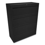Brigade 700 Series Lateral File, 4 Legal/letter-Size File Drawers, Black, 42" X 18" X 52.5"