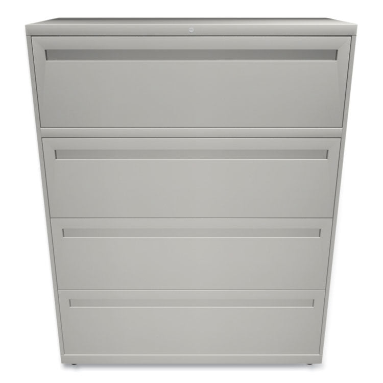Brigade 700 Series Lateral File, 4 Legal/letter-Size File Drawers, Light Gray, 42" X 18" X 52.5"