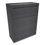 Brigade 700 Series Lateral File, 4 Legal/letter-Size File Drawers, Charcoal, 42" X 18" X 52.5"