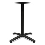Between Seated-Height X-Base for 30" to 36" Table Tops, 26.18w x 29.57h, Black