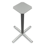 Between Standing-Height X-Base for 42" Table Tops, 32.68w x 41.12h, Silver