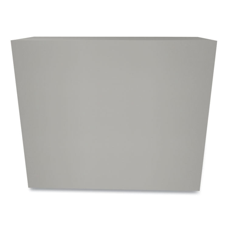 Metal Bookcase, Two-Shelf, 34.5w x 12.63d x 29h, Light Gray