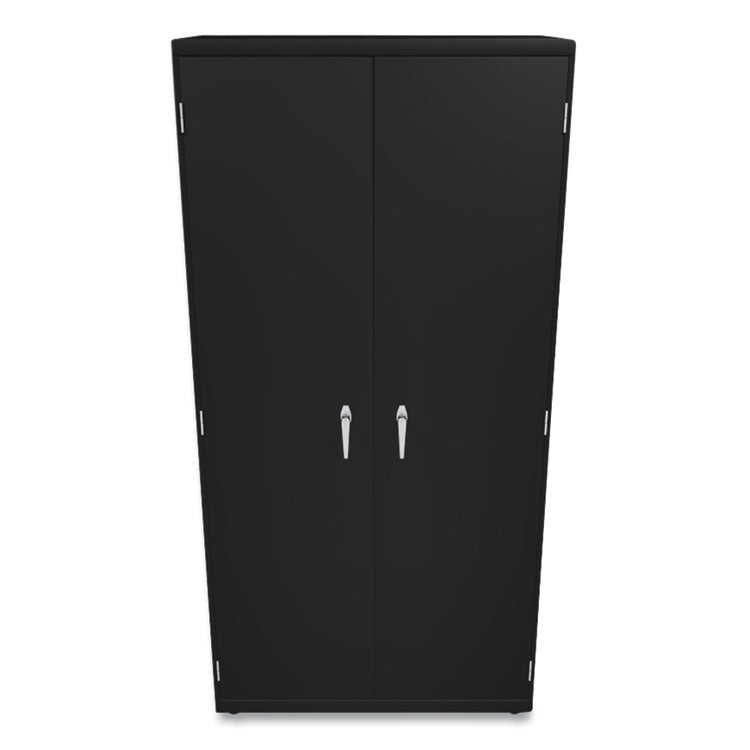 Assembled Storage Cabinet, 36w x 18.13d x 71.75h, Black