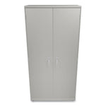 Assembled Storage Cabinet, 36w x 18.13d x 71.75h, Light Gray