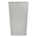 Assembled Storage Cabinet, 36w x 24.25d x 71.75h, Light Gray