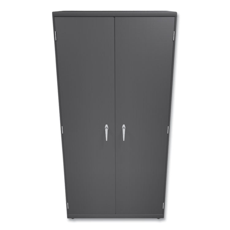Assembled Storage Cabinet, 36w x 24.25d x 71.75, Charcoal