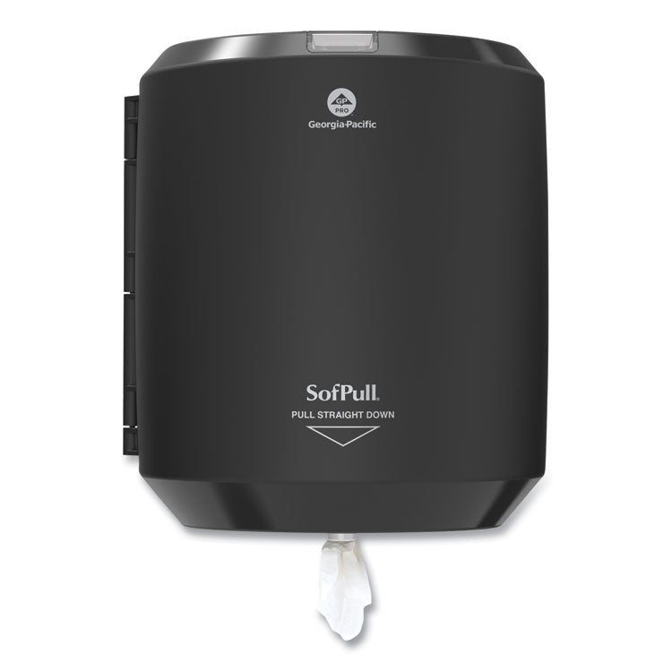 SofPull CenterPull Hand Towel Dispenser, 9.63 x 8.88 x 10.94, Black