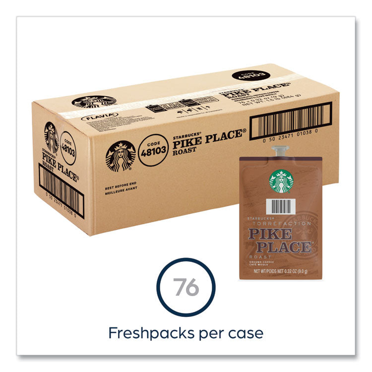Starbucks Pike Place Roast Coffee Freshpack, 76/Carton