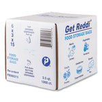 Food Bags, 112 oz, 6" x 3" x 15", Clear, 1,000/Carton