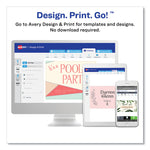 Square Clean Edge Cards with Sure Feed Technology, Laser, 2.5 x 2.5, White, 180 Cards, 9 Cards/Sheet, 20 Sheets/Pack