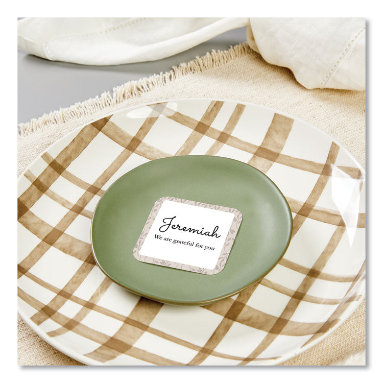 Square Clean Edge Cards with Sure Feed Technology, Laser, 2.5 x 2.5, White, 180 Cards, 9 Cards/Sheet, 20 Sheets/Pack