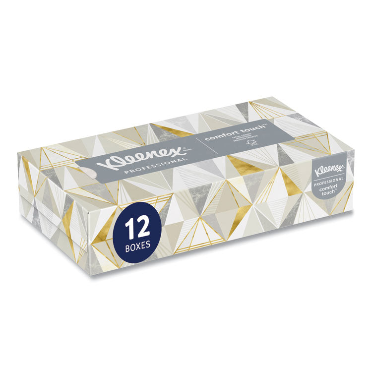 White Facial Tissue for Business, 2-Ply, 125 Sheets/Box, 12 Boxes/Carton