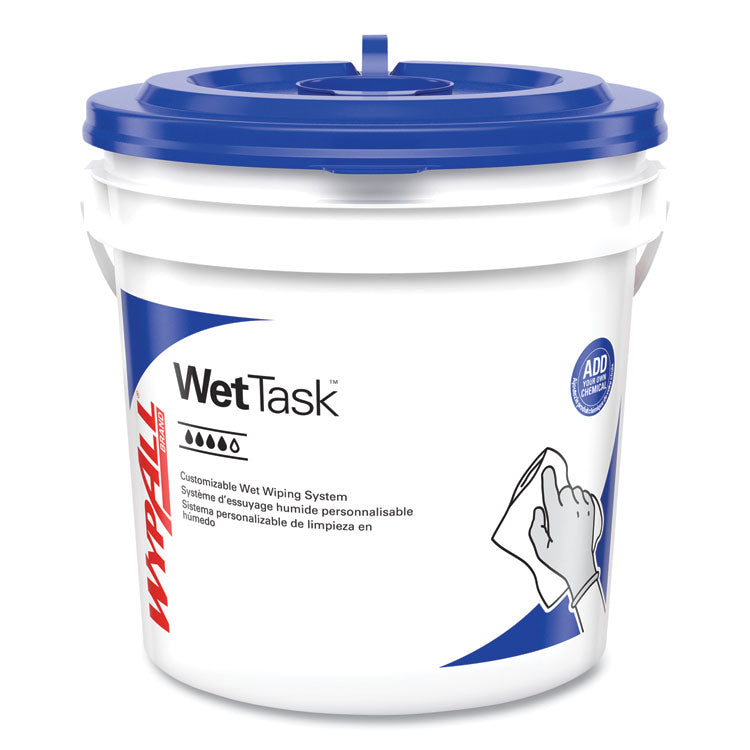 Power Clean Wipers for WetTask Customizable Wet Wiping System with (1) Bucket, 6 x 12, Unscented, 95/Roll, 6 Rolls/Carton