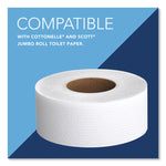 Cored JRT Jumbo Combo Tissue Dispenser, 20.4 x 5.8 x 13.1, Smoke/Gray