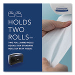 Cored JRT Jumbo Combo Tissue Dispenser, 20.4 x 5.8 x 13.1, Smoke/Gray
