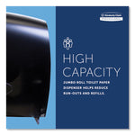 Cored JRT Jumbo Combo Tissue Dispenser, 20.4 x 5.8 x 13.1, Smoke/Gray