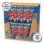 Shop Towels, Standard Roll, 1-Ply, 9.4 x 11, Blue, 55/Roll, 30 Rolls/Carton