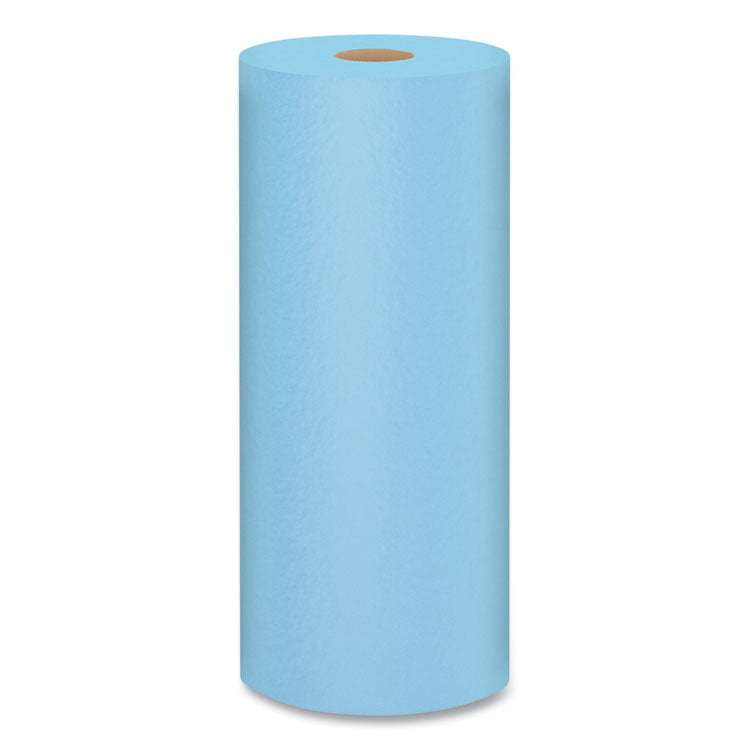 Shop Towels, Standard Roll, 1-Ply, 9.4 x 11, Blue, 55/Roll, 30 Rolls/Carton
