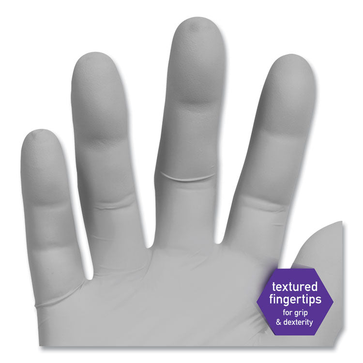 STERLING Nitrile Exam Gloves, Powder-Free, Medium, 3.5 mil Thick, 9.5" Long, Sterling Gray, 200/Box
