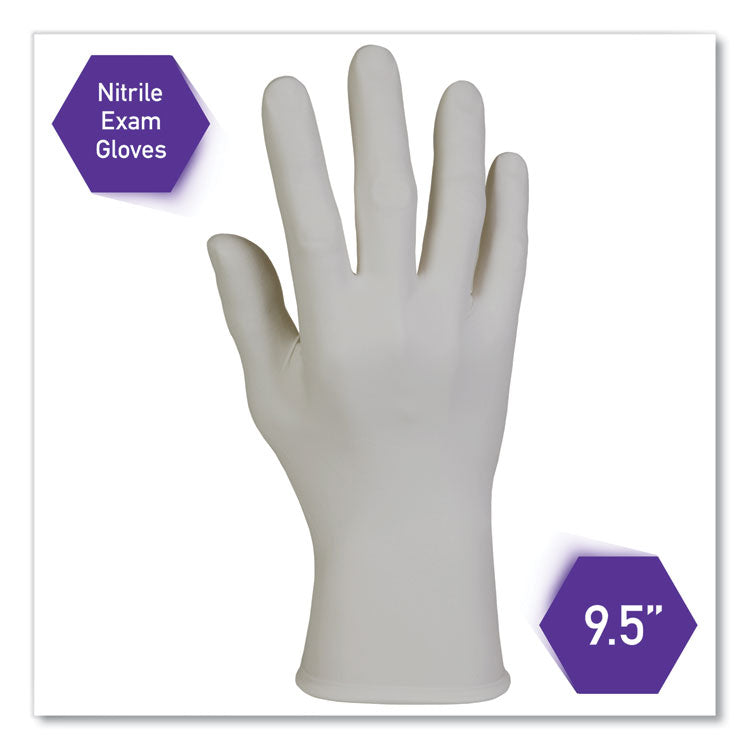 STERLING Nitrile Exam Gloves, Powder-Free, X-Large, 3.5 mil Thick, 9.5" Long, Sterling Gray, 170/Box