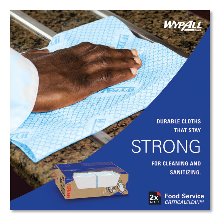 Heavy-Duty Foodservice Cloths, 12.5 X 23.5, Blue, 100/carton