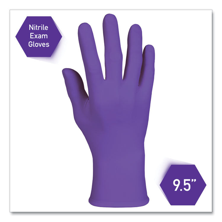 PURPLE NITRILE Exam Gloves, Powder-Free, Small, 6 mil Thick, 9.5" Long, Purple, 100/Box
