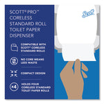 Pro High Capacity Coreless SRB Tissue Dispenser, 11.25 x 6.31 x 12.75, White